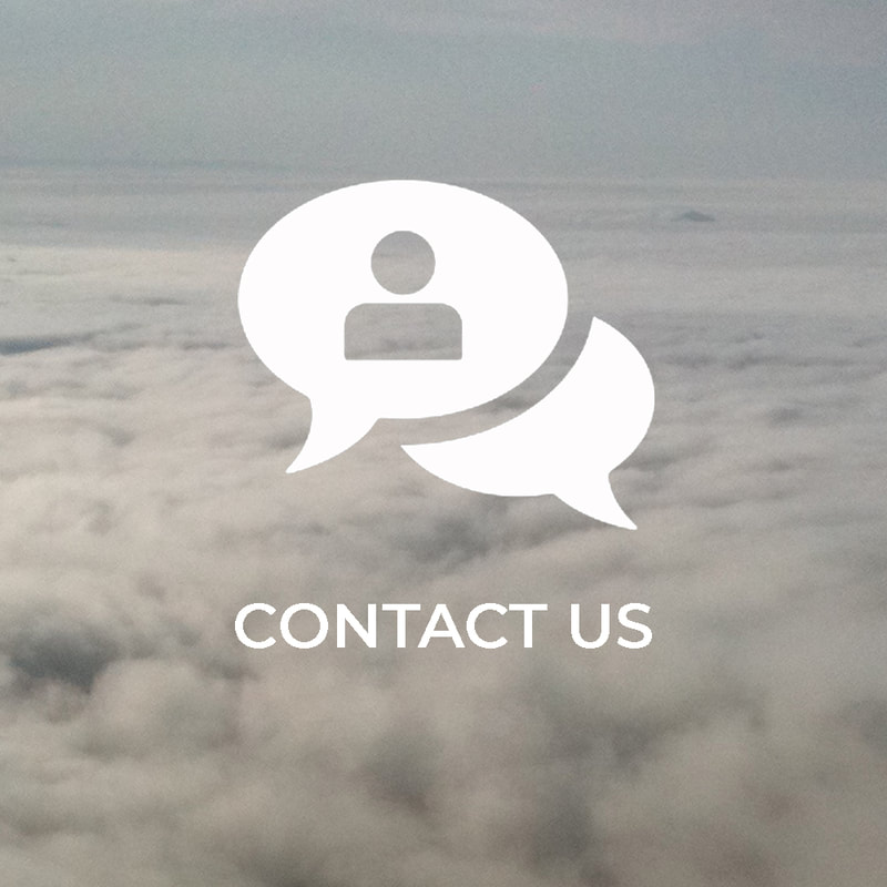 CLICK ON THIS LINK TO GO TO - CONTACT US VIA EMAIL PAGE.  The picture shows the Contact Us lable and communication bubble with a background of clouds.