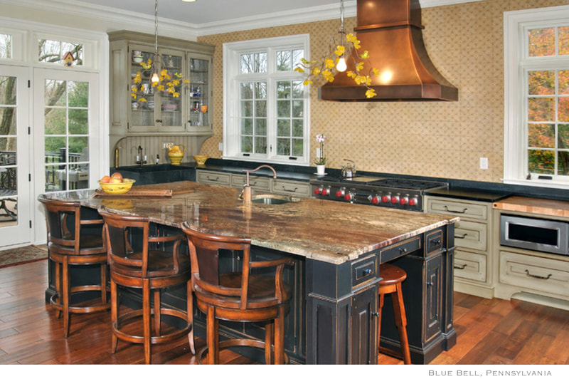 Artist Jamie Santaniello. Blue Bell, Pennsylvania / Tile Wall Pattern - Historical Renditions WTS66-336  Jerusalem Stone - Au Naturale Stain / 6"x6" tile.  jamiesantaniello.com
Copyright©JS2014